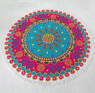 Round 61" Diameter Fringed Beach Towels product image