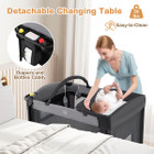 Portable Crib with 4-Side Visible Mesh and Changing Table product image