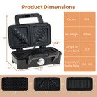 3-in-1 Electric Waffle Iron, Sandwich Press, Grill  Set product image