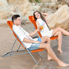 Portable Beach Chair with Headrest and Adjustable Backrest (Set of 2) product image