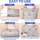 Tear-Proof Vacuum Storage Bags with Pump (5 Jumbo + 5 Large) product image