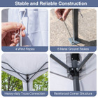 10 x 10-foot Pop-up Canopy with Sidewalls and Mesh Screen product image