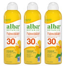 Alba Botanica Hawaiian Coconut Sunscreen Spray, SPF 30, 5 oz (3-Pack) product image