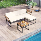 3-Piece L-Shaped Patio Furniture Set with Loveseat  product image