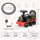6V Electric Kids' Ride-On Motorized Train Toy with Tracks product image