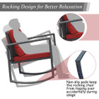 3-Piece Patio Rattan Rocking Chair Furniture Set product image
