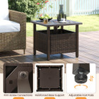 Outdoor Side Table with Umbrella Hole product image
