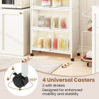 4-Tier Storage Cabinet with Space-Saving Flip Doors product image