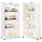 4-Tier Storage Cabinet with Space-Saving Flip Doors product image