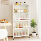 4-Tier Storage Cabinet with Space-Saving Flip Doors product image