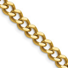 24" Stainless Steel Yellow IP-Plated 7.5mm Curb Chain product image