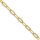 24" Stainless Steel Yellow IP Paperclip Chain Necklace product image