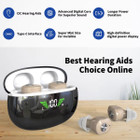 Hearing Aids for Seniors Severe Hearing Loss,16-Channel Digital Hearing Aid with Intelligent Noise Reduction,Invisible Hearing Amplifier With Charging Case product image