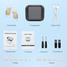 Hearing Aids,Digital Rechargeable OTC Hearing Aids for Seniors with Charging Case,Invisible Hearing Amplifier with Noise Reduction (Black) product image