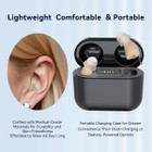 Hearing Aids,Digital Rechargeable OTC Hearing Aids for Seniors with Charging Case,Invisible Hearing Amplifier with Noise Reduction (Black) product image