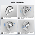 Bluetooth AI Translator Wireless Open Earphone 144 Language Real-Time Translate LED Full-Color Touch Screen Earphones Color Silver And White product image