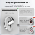 Bluetooth AI Translator Wireless Open Earphone 144 Language Real-Time Translate LED Full-Color Touch Screen Earphones Color Silver And White product image