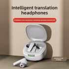 144 Language AI Translator Headphones Bluetooth 5.4 Simultaneous Interpretation Earphone Ai Voice Real Time Translator Earbuds Color Black product image