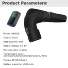 Electric Wireless Heating Vibration Shoulder Massager Brace Wrap with App Control,3 Levels Timer,LCD Display,Touch Detachable product image