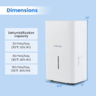Energy Star Dehumidifier with 2 Modes and 3 Fan Speeds product image