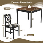 3-Piece Dining Table Set with Upholstered Seats  product image