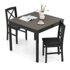 3-Piece Dining Table Set with Upholstered Seats  product image