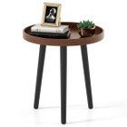 Round Side Table  with Solid Legs and Thickened Tray product image