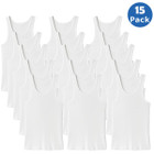 Men's Ribbed Classic Cotton Tank Tops (5- or 15-Pack) product image