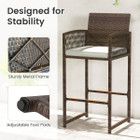 Patio Bar Stools with Contoured Backrest (Set of 2 or 4) product image
