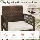 Patio Bar Stools with Contoured Backrest (Set of 2 or 4) product image