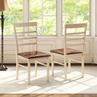 Wooden Dining Chair with Padded Seat (Set of 2 or 4) product image