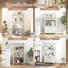 Bathroom Storage Cabinet with Open Shelves and Double Doors  product image