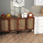 Rattan Buffet Sideboard Cabinet with Adjustable Shelf product image
