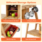 Outdoor Kids' Play Wooden Trolley with Sun Umbrella product image