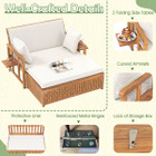 Outdoor Daybed with 4-Level Backrest and Ottoman product image