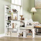 4-Tier Bookshelf  with 6 Storage Cubes product image
