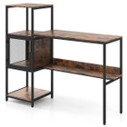 Computer Desk with 2-Tier Open Shelves product image