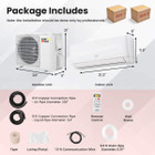 9000 BTU Mini Split Air Conditioner and Heater product image