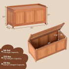 58-Gallon Wood Deck Box with Flip Top Lid product image