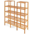 Multifunctional 5-Tier Bamboo Display Shelf product image