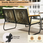 Patio Furniture Set with Tempered Glass Tabletop and Removable Cushions product image
