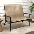 2-Person Patio Garden Bench with High Back and Armrests product image