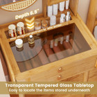 23.5" Compact Makeup Table Set with Stool  product image