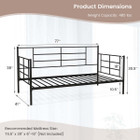  Heavy-Duty Metal Daybed (Twin Size) product image