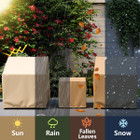 3-Piece Patio Furniture Covers with Elastic Hem Cord product image