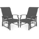 Porch Gliders Set of 2/4 with Reclined High Back and Breathable Mesh Fabric product image