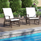 Porch Gliders Set of 2/4 with Reclined High Back and Breathable Mesh Fabric product image