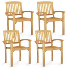 Outdoor Patio Chair with Wide Slatted Seat product image