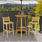 Outdoor Patio Bar Height Teak Wood Bar Stool product image