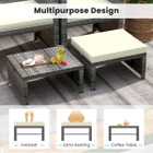 Patio Ottomans with Removable Cushions product image